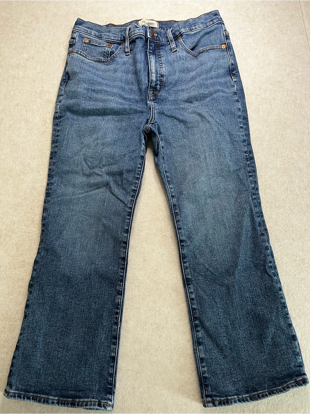 Madewell Cali Demi-Boot Cropped Flare Jeans 31P